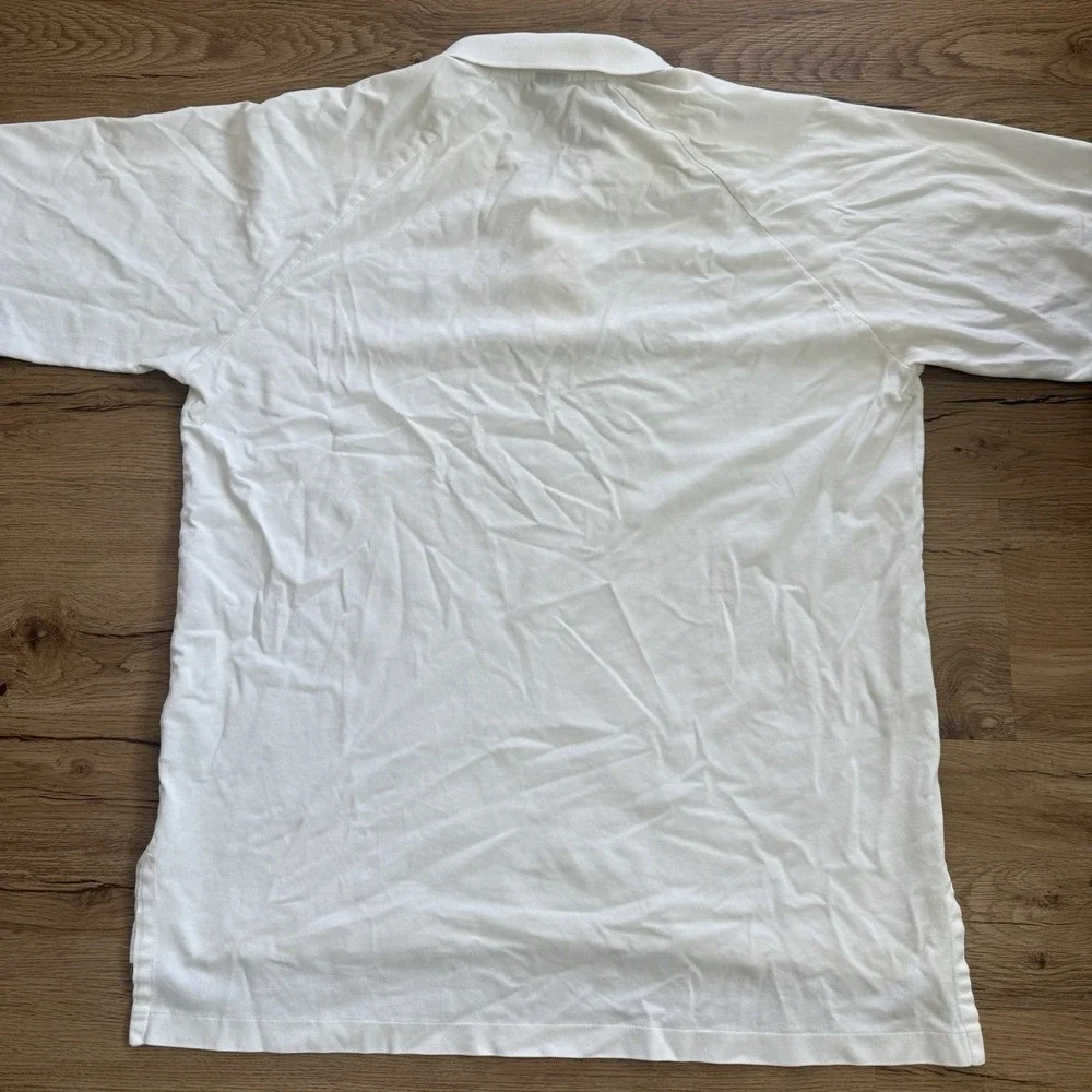 Vintage Polo Golf Ralph Lauren 100% Cotton Polo Shirt Large White